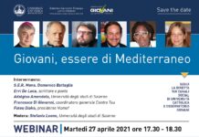 Webinar “Giovani, essere di Mediterraneo”